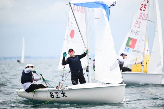 Koshi Enomoto & Rina Mizoguchi (JPN), AUGUST 13, 2026 - Sailing : 2026 470 Class World Championship, WM, Weltmeisterschaft Mixed 470 Series at Enoshima Yacht Harbour in Kanagawa, Japan. Noxthirdxpartyxsales  aflo_340818362 KyoxKikuchix