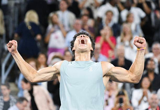 ATP, Tennis Herren Masters 1000 Canada final Ben Shelton of the United States reacts after winning the ATP Masters 1000 Canada final in Montreal, Canada, 13 August 2026. MONTREAL QUEBEC Canada  Copyright: xGRAHAMxHUGHESx