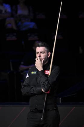 TAIYUAN, CHINA - AUGUST 13: Mark Selby of England reacts in the second round match against Kyren Wilson of England on day 6 of the 2026 World Snooker Tour China Open at Taiyuan Binhe Sports Center on August 13, 2026 in Taiyuan, Shanxi Province of China.  Copyright: xChinaxNewsxServicex 111659838062