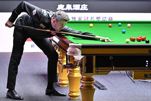 TAIYUAN, CHINA - AUGUST 13: Mark Selby of England plays a shot in the second round match against Kyren Wilson of England on day 6 of the 2026 World Snooker Tour China Open at Taiyuan Binhe Sports Center on August 13, 2026 in Taiyuan, Shanxi Province of China.  Copyright: xChinaxNewsxServicex 111659838744