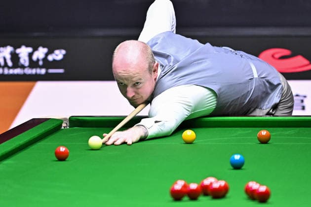 TAIYUAN, CHINA - AUGUST 13: Chris Wakelin of England plays a shot in the second round match against Zhang Anda of China on day 6 of the 2026 World Snooker Tour China Open at Taiyuan Binhe Sports Center on August 13, 2026 in Taiyuan, Shanxi Province of China.  Copyright: xChinaxNewsxServicex 111659832196