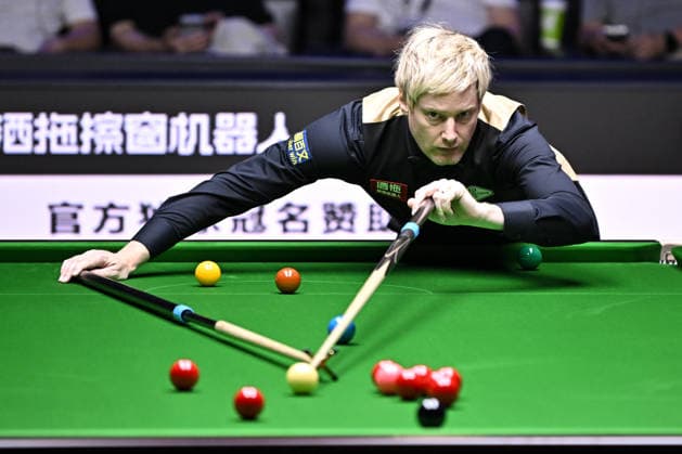 TAIYUAN, CHINA - AUGUST 13: Neil Robertson of Australia plays a shot in the second round match against Si Jiahui of China on day 6 of the 2026 World Snooker Tour China Open at Taiyuan Binhe Sports Center on August 13, 2026 in Taiyuan, Shanxi Province of China.  Copyright: xChinaxNewsxServicex 111659761227