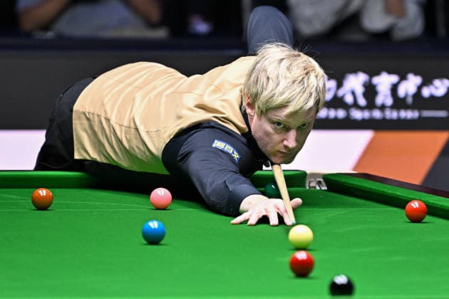 TAIYUAN, CHINA - AUGUST 13: Neil Robertson of Australia plays a shot in the second round match against Si Jiahui of China on day 6 of the 2026 World Snooker Tour China Open at Taiyuan Binhe Sports Center on August 13, 2026 in Taiyuan, Shanxi Province of China.  Copyright: xChinaxNewsxServicex 111659761137