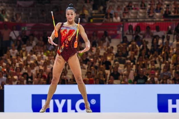 Rhythmic gymnastics, Rhythmische Sportgymnastik, RSG FIG World Championships 2026 Frankfurt in Frankfurt am Main, Germany - 13 08 2026 Sofia Raffaeli (ITA) seen during Rhythmic Gymnastics FIG World Championships 2026 Frankfurt Frankfurt am Main Germany Copyright: xFabrizioxCarabellix xSOPAxImagesx Fabrizio-Carabelli-1442067