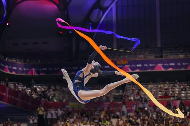 Rhythmic gymnastics, Rhythmische Sportgymnastik, RSG FIG World Championships 2026 Frankfurt in Frankfurt am Main, Germany - 13 08 2026 Darja Varfolomeev (GER) seen during Rhythmic Gymnastics FIG World Championships 2026 Frankfurt Frankfurt am Main Germany Copyright: xFabrizioxCarabellix xSOPAxImagesx Fabrizio-Carabelli-1442102
