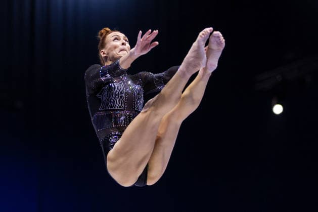 2026 Artistic Gymnastics European Championships - Day 1 Tijana Korent of Croatia competes on the vault during day one of the 2026 Artistic Gymnastics European Championships at Arena Zagreb on August 13, 2026 in Zagreb, Crotia.  IgorxKralj PIXSELL
