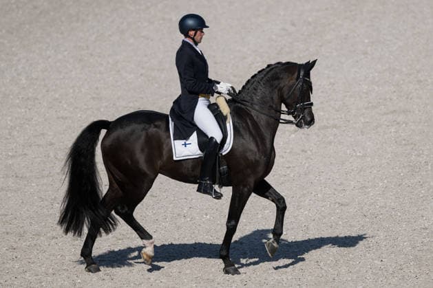 260814 Henri Ruoste of Finland with horse Tiffanys Diamond compete in the Dressage Grand Prix Special during day 4 of the 2026 FEI World Championships on August 14, 2026 in Aachen. Photo: Emma Wallskog BILDBYRAN kod EW EW0682 ridsport equestrian rid-vm 2026 2026 fei world championships bbeng ridsport-vm dressage dressyrfinland *** August 14, 2026: Henri Ruoste of Finland, riding Tiffanys Diamond, competes in the Dressage Grand Prix Special on Day 4 of the 2026 FEI World Championships, 2026 in Aachen. Photo by Emma Wallskog, BILDBYRAN, code EW EW0682, equestrian sports, 2026 World Championships, 2026 FEI World Championships, BBENG, equestrian sports, World Championships, dressage, Finland  Copyright: EMMAxWALLSKOG BB260814EW013