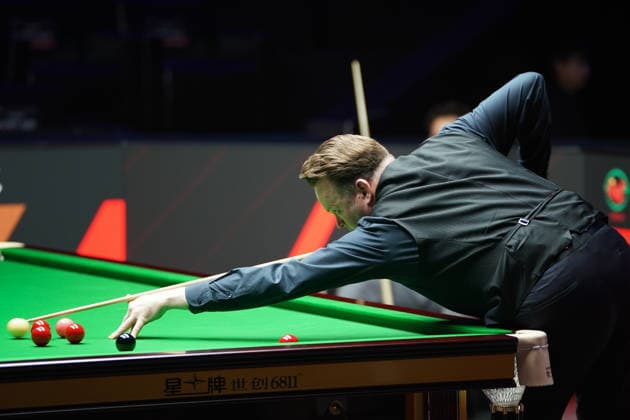 TAIYUAN, CHINA - AUGUST 14: Shaun Murphy of England plays a shot in the Quarterfinal match against Noppon Saengkham of Thailand on day 7 of the 2026 World Snooker Tour China Open at Taiyuan Binhe Sports Center on August 14, 2026 in Taiyuan, Shanxi Province of China.  Copyright: xTaixChengzhex 111659923718