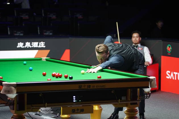 TAIYUAN, CHINA - AUGUST 14: Shaun Murphy of England plays a shot in the Quarterfinal match against Noppon Saengkham of Thailand on day 7 of the 2026 World Snooker Tour China Open at Taiyuan Binhe Sports Center on August 14, 2026 in Taiyuan, Shanxi Province of China.  Copyright: xTaixChengzhex 111659923713