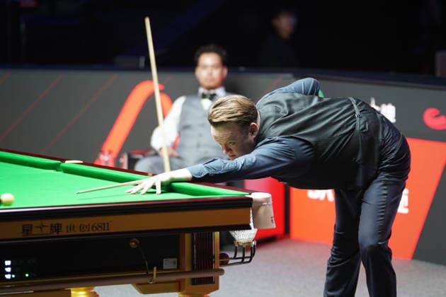 TAIYUAN, CHINA - AUGUST 14: Shaun Murphy of England plays a shot in the Quarterfinal match against Noppon Saengkham of Thailand on day 7 of the 2026 World Snooker Tour China Open at Taiyuan Binhe Sports Center on August 14, 2026 in Taiyuan, Shanxi Province of China.  Copyright: xTaixChengzhex 111659923714