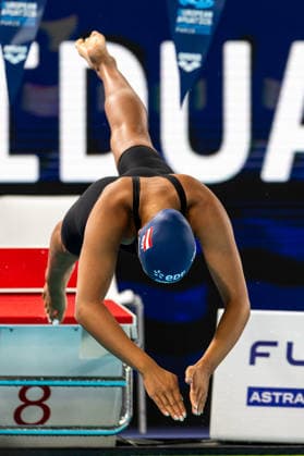 SWIMMING - EAC 2026 PARIS,FRANCE,14.AUG.26 - SWIMMING - European Aquatics Championships Paris 2026, 200m individual medley, women. Image shows Nida Omid (AUT).  GEPAxpictures xPhilippxBrem