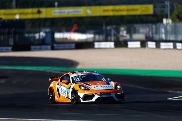 ADAC GT4 Germany, 7. + 8. Rennen Nürburgring 2026 92 Porsche 718 Cayman GT4 Clubsport, Team Wimmer Werk Motorsport: Egor Litvinenko, Oskar Dix - picture by Gruppe C Photography Nürburgring Oschersleben Rheinland-Pfalz Germany Copyright: xGruppexCxPhotographyx