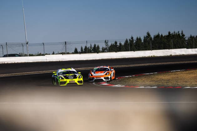ADAC GT4 Germany, 7. + 8. Rennen Nürburgring 2026 92 Porsche 718 Cayman GT4 Clubsport, Team Wimmer Werk Motorsport: Egor Litvinenko, Oskar Dix - picture by Gruppe C Photography Nürburgring Oschersleben Rheinland-Pfalz Germany Copyright: xGruppexCxPhotographyx