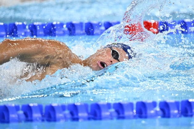 PARIS, FRANKRIKE 20260814 Sveriges Victor Johansson under herrarnas 1500m fritt sim-EM i Olympic Aquatic Centre i Paris. ***Bilden ingar i SPORTPAKET. För övriga BETALBILD*** PARIS FRANKRIKE x10430x *** PARIS, FRANCE 20260814 Sweden s Victor Johansson during the men s 1,500-meter freestyle at the European Aquatics Championships at the Olympic Aquatic Center in Paris ***This image is not included in the SPORT PACKAGE; for other images, see PAID CONTENT*** PARIS, FRANCE x10430x  Copyright: xChristinexOlsson TTx SIM-EM 2026 PARIS