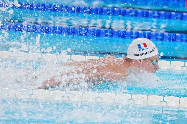 August 14, 2026, Paris, Bretagne, FRANCE: Marchand Leon of France During Heats 200 M Butterfly Men at the European Swimming Championships at the Greater Paris Metropolis Olympic Aquatics Centre in Paris (France) on August 14, 2026.Credit . 14 Aout European Aquatics Championships Paris 2026  - ZUMAl193 20260814_zsp_l193_063 Copyright: xLaurentxLairysx