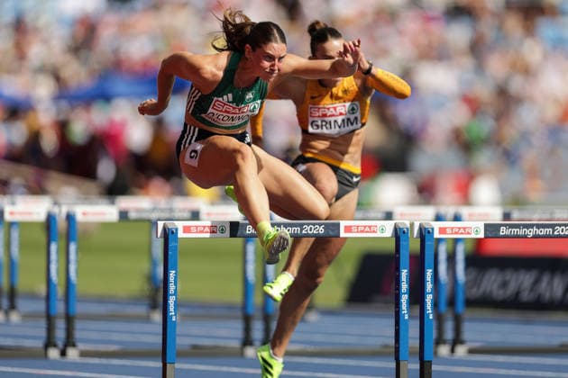 2026 European Athletics Championships, Alexander Stadium, Birmingham, England 14 8 2026 Women s Heptathlon - 100m Hurdles Ireland™s Kate O™Connor Kate O™Connor 14 8 2026  Copyright: xx 0U6A2892