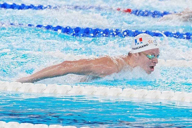 August 14, 2026, Paris, Bretagne, FRANCE: Marchand Leon of France During Heats 200 M Butterfly Men at the European Swimming Championships at the Greater Paris Metropolis Olympic Aquatics Centre in Paris (France) on August 14, 2026.Credit . Paris FRANCE - ZUMAl193 20260814_zsp_l193_048 Copyright: xLaurentxLairysx