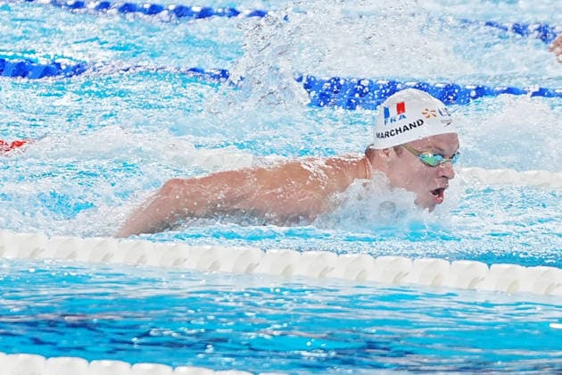 August 14, 2026, Paris, Bretagne, FRANCE: Marchand Leon of France During Heats 200 M Butterfly Men at the European Swimming Championships at the Greater Paris Metropolis Olympic Aquatics Centre in Paris (France) on August 14, 2026.Credit . Paris FRANCE - ZUMAl193 20260814_zsp_l193_054 Copyright: xLaurentxLairysx
