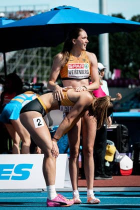 Sandrina Sprengel (VfB Stuttgart, Siebenkampf Frauen), Sophie Weissenberg (TSV Bayer 04 Leverkusen, Siebenkampf Frauen), GBR, Leichtathletik, Athletics, European Athletics Championships 2026, Leichtathletik Europameisterschaft 2026, Birmingham 2026, 09.08.2026, GBR, Leichtathletik, Athletics, European Athletics Championships 2026, Leichtathletik Europameisterschaft 2026, Birmingham 2026, 09.08.2026 Birmingham *** Sandrina Sprengel, VfB Stuttgart, Women s Heptathlon; Sophie Weissenberg, TSV Bayer 04 Leverkusen, Women s Heptathlon; GBR, Track and Field, Athletics, 2026 European Athletics Championships, 2026 European Track and Field Championships, Birmingham 2026, August 9, 2026, GBR, Track and Field, Athletics, 2026 European Athletics Championships, 2026 European Track and Field Championships, Birmingham 2026, August 9, 2026, Birmingham Copyright: xStefanxMayerx EP_SMR