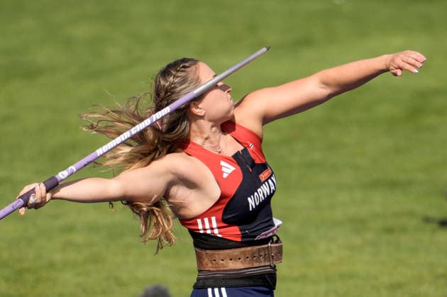EM i friidrett utendors 2026 - Dag 5 Birmingham, England 20260814. Marie Therese Obst i ovelsen spyd kvinner kvalifisering under EM i friidrett 2026 pa Alexander Stadium i Birmingham fredag. Foto: Beate Oma Dahle NTB Birmingham England EDITORIAL USE ONLY. RESTRICTED USE FOR BETTING COMPANIES Ref:_SPOSIikGGfusEA.jpg *** 2026 European Outdoor Athletics Championships, Day 5, Birmingham, England, August 14, 2026. Marie Therese Obst competes in the women’s javelin throw qualifying round during the 2026 European Athletics Championships at Alexander Stadium in Birmingham on Friday. Photo: Beate Oma Dahle, NTB, Birmingham, England. EDITORIAL USE ONLY. RESTRICTED USE FOR BETTING COMPANIES.  Copyright: xBeatexOmaxDahlex xNTBx