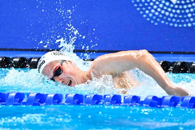 PARIS, FRANKRIKE 20260814 Norges Henrik Christiansen under herrarnas 1500m fritt, försök 3, sim-EM i Olympic Aquatic Centre i Paris. ***Bilden ingar i SPORTPAKET. För övriga BETALBILD*** PARIS FRANKRIKE x10430x *** PARIS, FRANCE 20260814 Norway s Henrik Christiansen during the men s 1500m freestyle, heat 3, at the European Aquatics Championships at the Olympic Aquatic Center in Paris ***This image is not included in the SPORT PACKAGE; for other images, see PAID CONTENT*** PARIS, FRANCE x10430x  Copyright: xChristinexOlsson TTx SIM-EM 2026 PARIS