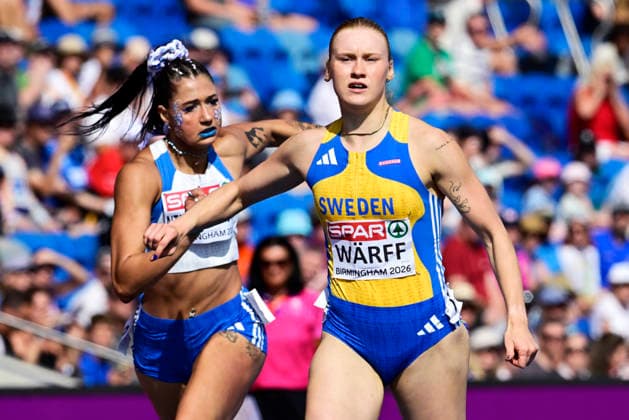 BIRMINGHAM, UNITED KINGDOM 20260814 Sweden s Erika Wärff during the 100m hurdles in the women s heptathlon during the European Athletics Championships at Alexander Stadium in Birmingham. *** The image is included in the SPORTS PACKAGE. For others PAYMENT IMAGE. *** BIRMINGHAM UK x10030x *** BIRMINGHAM, UNITED KINGDOM 20260814 Sweden s Erika Wärff during the 100-meter hurdles in the women s heptathlon at the European Athletics Championships at Alexander Stadium in Birmingham *** The image is included in the SPORTS PACKAGE. For other images, please contact us for pricing. *** BIRMINGHAM, UK x10030x  Copyright: xJonasxEkströmer TTx EUROPEAN ATHLETICS CHAMPIONSHIPS 2026