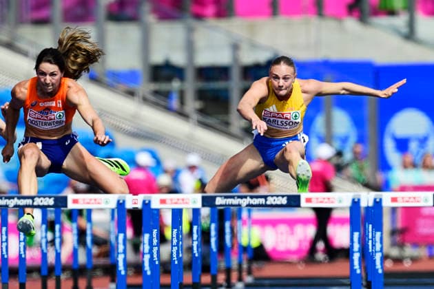 BIRMINGHAM, UNITED KINGDOM 20260814 Sweden s Lovisa Karlsson during the 100m hurdles in the women s heptathlon during the European Athletics Championships at Alexander Stadium in Birmingham. *** The image is included in the SPORTS PACKAGE. For others PAID IMAGE. *** BIRMINGHAM UK x10030x *** BIRMINGHAM, UNITED KINGDOM 20260814 Sweden s Lovisa Karlsson during the 100-meter hurdles in the women s heptathlon at the European Athletics Championships at Alexander Stadium in Birmingham *** The image is included in the SPORTS PACKAGE. For other uses, PAID IMAGE *** BIRMINGHAM, UK x10030x  Copyright: xJonasxEkströmer TTx EUROPEAN ATHLETICS CHAMPIONSHIPS 2026