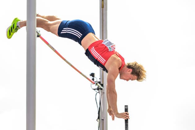 260814 Sondre Mogens Guttormsen of Norway competes in men s pole vault qualification during day 5 of the 2026 European Athletics Championships on August 14, 2026 in Birmingham. Photo: Maxim Thore BILDBYRAN kod MT MT1070 friidrott athletics friidrett friidrotts-em em friidretts-em 2026 european athletics championships day 5 bbeng norge norway pole vault stavsprang stavhopp *** August 14, 2026: Sondre Mogens Guttormsen of Norway competes in the men’s pole vault qualifying round during Day 5 of the 2026 European Athletics Championships on August 14, 2026 in Birmingham. Photo by Maxim Thore. BILDBYRAN code MT MT1070 track and field athletics friidrett friidrotts em em friidretts em 2026 European Athletics Championships Day 5 BBENG Norway pole vault stavsprang stavhopp  Copyright: MAXIMxTHORE BB260814MT019