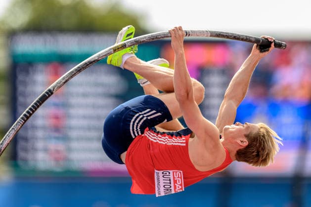 260814 Sondre Mogens Guttormsen of Norway competes in men s pole vault qualification during day 5 of the 2026 European Athletics Championships on August 14, 2026 in Birmingham. Photo: Maxim Thore BILDBYRAN kod MT MT1070 friidrott athletics friidrett friidrotts-em em friidretts-em 2026 european athletics championships day 5 bbeng norge norway pole vault stavsprang stavhopp *** August 14, 2026: Sondre Mogens Guttormsen of Norway competes in the men’s pole vault qualifying round during Day 5 of the 2026 European Athletics Championships on August 14, 2026 in Birmingham. Photo by Maxim Thore. BILDBYRAN code MT MT1070 track and field athletics friidrett friidrotts em em friidretts em 2026 European Athletics Championships Day 5 BBENG Norway pole vault stavsprang stavhopp  Copyright: MAXIMxTHORE BB260814MT021