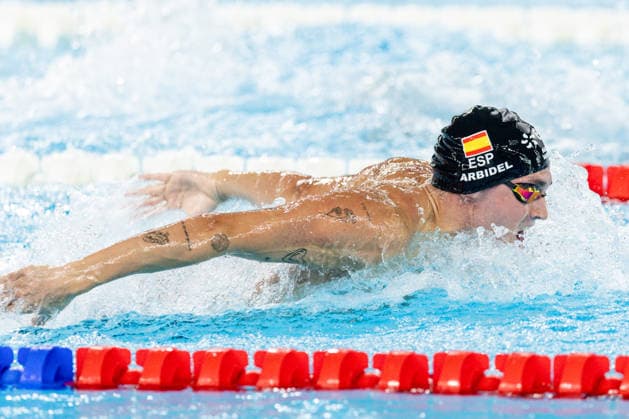 European Aquatics Championships Swimming Day 5 Arbidel Gonzalez Alvarez during European Aquatics Championships Swimming Day 5 in Paris, France, on August 14, 2026 Paris France  Copyright: xFotoxOlimpikx originalFilename:jastrzebowski-european260814_npnei.jpg