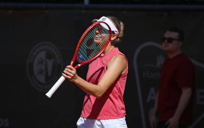 Tennisturnier Ladies & Gents Cup am Rothenbaum in Hamburg: Marie Vogt (Deutschland). *** Ladies Gents Cup Tennis Tournament at Rothenbaum in Hamburg, Marie Vogt, Germany