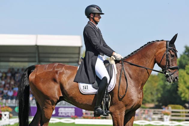 Christoph Wahler (GER, Deutschland, Germany) mit Pferd DAccord FRH, Teilprüfung Dressur , Vielseitigkeit Dressur, FEI Eventing World Championship, WM, Weltmeisterschaft , DHL-Preis, Einzel Mannschaft , AACHEN - FEI World Championships 2026, Weltfest des Pferdesports, Reitsport Weltmeisterschaft 2026, Aachen 2026, Welcome Home 2026, Aachener Soers, 11. bis 23. August 2026, Reitsport, 14.08.2026, Aachen Aachener Soers Deutschland *** Christoph Wahler GER, Germany, riding DAccord FRH, Dressage Sub-Test, Eventing Dressage, FEI Eventing World Championship, DHL Prize, Individual and Team, AACHEN FEI World Championships 2026, World Equestrian Festival, 2026 World Equestrian Games, Aachen 2026, Welcome Home 2026, Aachen Soers, August 11–23, 2026, Equestrian Sports, August 14, 2026, Aachen Soers, Germany