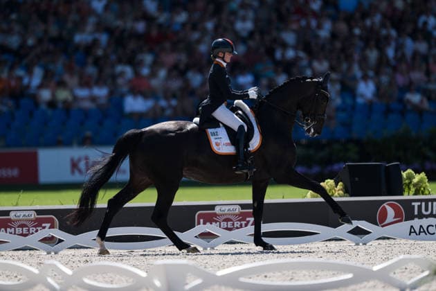 260814 Marieke van der Putten of Netherlands with horse Zantana compete in the Dressage Grand Prix Special during day 4 of the 2026 FEI World Championships on August 14, 2026 in Aachen. Photo: Emma Wallskog BILDBYRAN kod EW EW0682 ridsport equestrian rid-vm 2026 2026 fei world championships bbeng ridsport-vm dressage dressyr *** August 14, 2026: Marieke van der Putten of the Netherlands, riding Zantana, competes in the Dressage Grand Prix Special on Day 4 of the 2026 FEI World Championships, 2026 in Aachen. Photo by Emma Wallskog. BILDBYRAN code EW EW0682 equestrian sports 2026 World Championships 2026 FEI World Championships BBENG equestrian sports World Championships dressage  Copyright: EMMAxWALLSKOG BB260814EW058