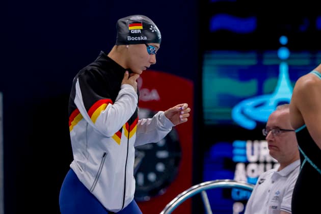 France, Paris, Centre Aquatique Olympique Metropole du Grand Paris, 14.08.2026, European Aquatics Championships, Day 14, Morning Session, Julianna Dora Bocska, SG Essen, Germany, Photo by Eibner Pressefoto Tino Henschel European Aquatics Championships, Day 14, Morning Session Paris *** France, Paris, Centre Aquatique Olympique Metropole du Grand Paris, August 14, 2026, European Aquatics Championships, Day 14, Morning Session, Julianna Dora Bocska, SG Essen, Germany, Photo by Eibner Pressefoto Tino Henschel European Aquatics Championships, Day 14, Morning Session, Paris Copyright: xEibnerxPressefotox