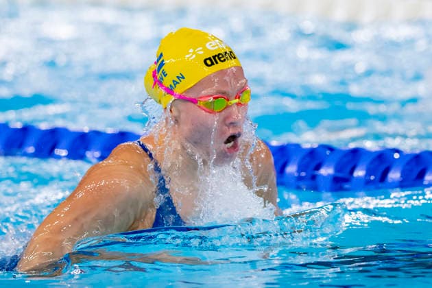 France, Paris, Centre Aquatique Olympique Metropole du Grand Paris, 14.08.2026, European Aquatics Championships, Day 14, Morning Session, Hanna Bergmann, Sweden, Photo by Eibner Pressefoto Tino Henschel European Aquatics Championships, Day 14, Morning Session Paris *** France, Paris, Centre Aquatique Olympique Metropole du Grand Paris, August 14, 2026, European Aquatics Championships, Day 14, Morning Session, Hanna Bergmann, Sweden, Photo by Eibner Pressefoto Tino Henschel European Aquatics Championships, Day 14, Morning Session, Paris Copyright: xEibnerxPressefotox