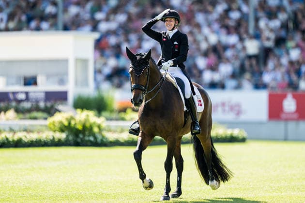 260814 Cathrine Laudrup-Dufour of Denmark with horse Mount St John Freestyle competes in the Dressage Grand Prix Special during day 4 of the 2026 FEI World Championships on August 14, 2026 in Aachen. Photo: Emma Wallskog BILDBYRAN kod EW EW0682 ridsport equestrian rid-vm 2026 2026 fei world championships bbeng ridsport-vm dressage dressyr *** August 14, 2026: Cathrine Laudrup Dufour of Denmark, riding Mount St. John in the Freestyle, competes in the Dressage Grand Prix Special on Day 4 of the 2026 FEI World Championships on August 14, 2026 in Aachen. Photo by Emma Wallskog, BILDBYRAN, code EW EW0682, equestrian sports, riding, 2026 World Championships, 2026 FEI World Championships, BBENG, equestrian sports, World Championships, dressage  Copyright: EMMAxWALLSKOG BB260814EW072