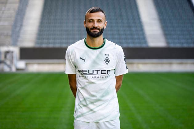 Franck Honorat Portrait 2026 2027 Borussia Mönchengladbach am 28.07.2026 1.BL Porträttermin 2026 2027 *** Franck Honorat Portrait 2026 2027 Borussia Mönchengladbach on July 28, 2026 1st Bundesliga Portrait Session 2026 2027