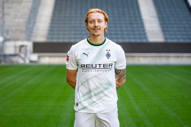 Yukhym Konoplia Portrait 2026 2027 Borussia Mönchengladbach am 28.07.2026 1.BL Porträttermin 2026 2027 *** Yukhym Konoplia Portrait 2026–2027 Borussia Mönchengladbach on July 28, 2026, Bundesliga 1 Portrait Session 2026–2027