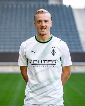 Isac Lidberg Portrait 2026 2027 Borussia Mönchengladbach am 28.07.2026 1.BL Porträttermin 2026 2027 *** Isac Lidberg Portrait 2026–2027 Borussia Mönchengladbach on July 28, 2026, Bundesliga 1 Portrait Session 2026–2027