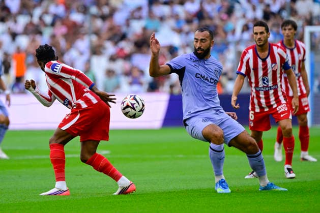 FOOTBALL : Olympique de Marseille VS AtlÃ tico de Madrid - 14 08 2026 Himad Abdelli (OM) - Pre-season friendly between Olympique de Marseille and AtlÃ tico de Madrid on August 14, 2026 at the CEPAC Velodrome Stadium in Marseille. MarseilleFrance  Copyright: xWilliamxCannarellax
