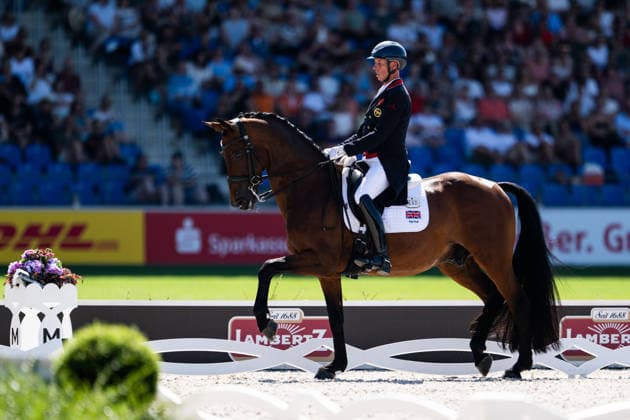 260814 Carl Hester of Great Britain with horse Fame compete in the Dressage Grand Prix Special during day 4 of the 2026 FEI World Championships on August 14, 2026 in Aachen. Photo: Emma Wallskog BILDBYRAN kod EW EW0682 ridsport equestrian rid-vm 2026 2026 fei world championships bbeng ridsport-vm dressage dressyr *** August 14, 2026: Carl Hester of Great Britain, riding Fame, competes in the Dressage Grand Prix Special on Day 4 of the 2026 FEI World Championships on August 14, 2026 in Aachen. Photo by Emma Wallskog, BILDBYRAN, code EW EW0682. equestrian sports, 2026 World Championships, 2026 FEI World Championships, BBENG, equestrian sports, World Championships, dressage  Copyright: EMMAxWALLSKOG BB260814EW113