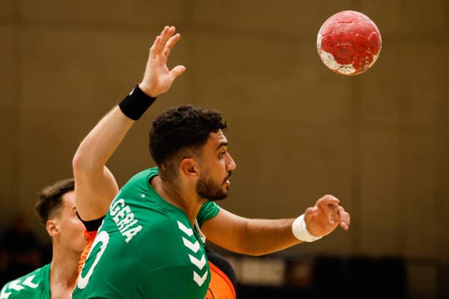 HANDBALL - Graz vs Algeria, test match GRAZ,AUSTRIA,14.AUG.26 - HANDBALL - HSG Graz vs Algeria, test match. Image shows Sadi Abd Elraouf (Algeria).  GEPAxpictures xJamesxDoak