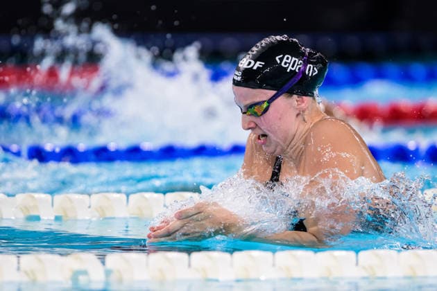 260814 Evgeniia Chikunova of Neutral Athletes B (Russia) competes in women™s 200 meters breaststroke swimming final during day 15 of the 2026 European Aquatics Championships on August 14, 2026 in Saint-Denis. Photo: Joel Marklund BILDBYRAN kod JM JM0843 bbeng simning swimming svomming 2026 european aquatics championships em dam Ryssland Russia *** August 14, 2026: Evgeniia Chikunova of Neutral Athletes B Russia competes in the women’s 200-meter breaststroke final during Day 15 of the 2026 European Aquatics Championships on August 14, 2026 in Saint Denis. Photo by Joel Marklund. BILDBYRAN code JM JM0843 bbeng swimming 2026 European Aquatics Championships women s Russia  Copyright: JOELxMARKLUND BB260814JM175