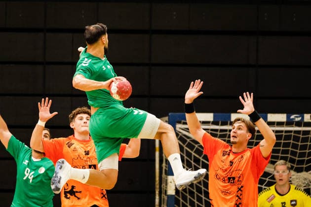 HANDBALL - Graz vs Algeria, test match GRAZ,AUSTRIA,14.AUG.26 - HANDBALL - HSG Graz vs Algeria, test match. Image shows Naim Zohir (Algeria).  GEPAxpictures xJamesxDoak