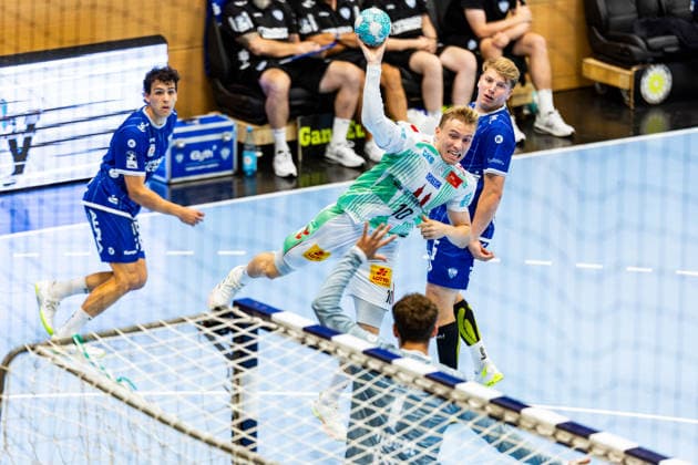 14.08.2026, GER, Handball, Maenner, Saison 26 27, Wartburg-Cup presented by Koetter Security, SC Magdeburg - TBV Lemgo Lippe Gisli Thorgeir Kristjansson (SC Magdeburg) 99817 Eisenach Werner-Assmann-Halle Am Sportpark Thueringen Deutschland *** August 14, 2026, GER, Handball, Men, 2026–2027 Season, Wartburg Cup presented by Koetter Security, SC Magdeburg vs. TBV Lemgo Lippe, Gisli Thorgeir Kristjansson, SC Magdeburg, 99817 Eisenach, Werner Assmann, Halle Am Sportpark, Thuringia, Germany