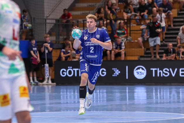 14.08.2026, xgox, Handball - Wartburg Cup TBV Lemgo-Lippe - SC Magdeburg emspor, v.l. Lukas Hutecek (Lemgo, 2) Eisenach *** August 14, 2026, xgox, Handball Wartburg Cup: TBV Lemgo vs. Lippe SC Magdeburg emspor, from left: Lukas Hutecek (Lemgo), 2 (Eisenach)