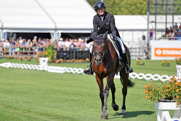 Jubel, Emotion, Michael Jung (GER, Deutschland, Germany) mit Pferd fischerChipmunk FRH, Chipmunk FRH, Teilprüfung Dressur, Vielseitigkeit Dressur, FEI Eventing World Championship, WM, Weltmeisterschaft , DHL-Preis, Einzel Mannschaft , AACHEN - FEI World Championships 2026, Weltfest des Pferdesports, Reitsport Weltmeisterschaft 2026, Aachen 2026, Welcome Home 2026, Aachener Soers, 11. bis 23. August 2026, Reitsport, 14.08.2026, Aachen Aachener Soers Deutschland *** Jubilation, Emotion, Michael Jung GER, Germany, riding fischerChipmunk FRH, Chipmunk FRH, Dressage Sub-Test, Eventing Dressage, FEI Eventing World Championship, DHL Prize, Individual and Team, AACHEN FEI World Championships 2026, World Festival of Equestrian Sports, 2026 Equestrian World Championships, Aachen 2026, Welcome Home 2026, Aachen Soers, August 11–23, 2026, Equestrian Sports, August 14, 2026, Aachen Soers, Germany