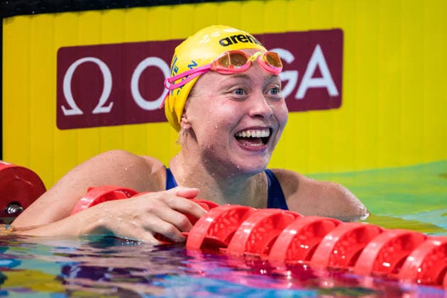 260814 Hanna Bergman of Sweden reacts after competing in a women™s 200 meters individual medley swimming semifinal during day 15 of the 2026 European Aquatics Championships on August 14, 2026 in Saint-Denis. Photo: Joel Marklund BILDBYRAN kod JM JM0843 bbeng simning swimming svomming 2026 european aquatics championships em dam Sverige Sweden jubel *** August 14, 2026: Hanna Bergman of Sweden reacts after competing in the women’s 200-meter individual medley swimming semifinal on Day 15 of the 2026 European Aquatics Championships on August 14, 2026 in Saint-Denis. Photo by Joel Marklund, BILDBYRAN. Code: JM JM0843 bbeng swimming 2026 European Aquatics Championships European Championships women Sweden celebration  Copyright: JOELxMARKLUND BB260814JM192