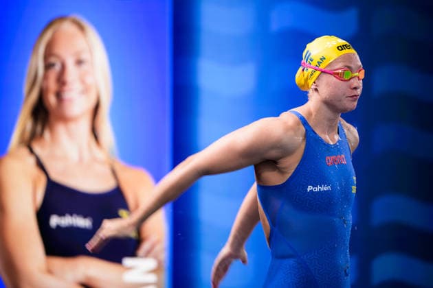 260814 Hanna Bergman of Sweden in a women™s 200 meters individual medley swimming semifinal during day 15 of the 2026 European Aquatics Championships on August 14, 2026 in Saint-Denis. Photo: Joel Marklund BILDBYRAN kod JM JM0843 bbeng simning swimming svomming 2026 european aquatics championships em dam Sverige Sweden *** August 14, 2026: Hanna Bergman of Sweden competes in the women’s 200-meter individual medley swimming semifinal on Day 15 of the 2026 European Aquatics Championships in Saint-Denis. 2026 in Saint-Denis. Photo by Joel Marklund, BILDBYRAN, code JM JM0843 bbeng swimming 2026 European Aquatics Championships EM women Sweden  Copyright: JOELxMARKLUND BB260814JM194