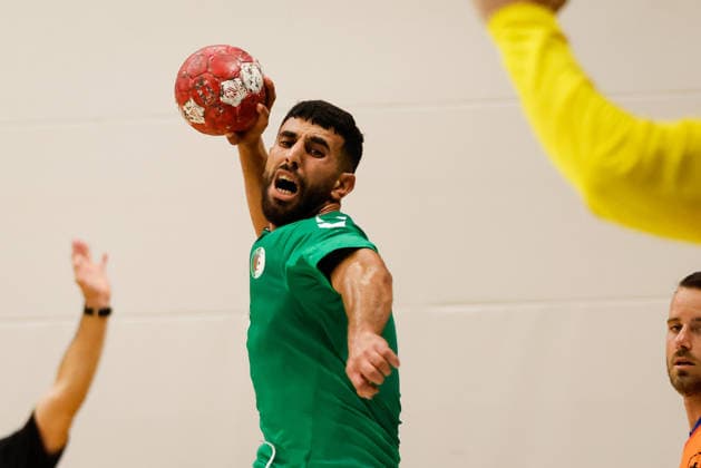 HANDBALL - Graz vs Algeria, test match GRAZ,AUSTRIA,14.AUG.26 - HANDBALL - HSG Graz vs Algeria, test match. Image shows Allag Abd Elghani (Algeria).  GEPAxpictures xJamesxDoak
